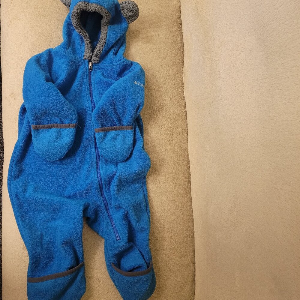 Columbia Fleece bunting hooded suit